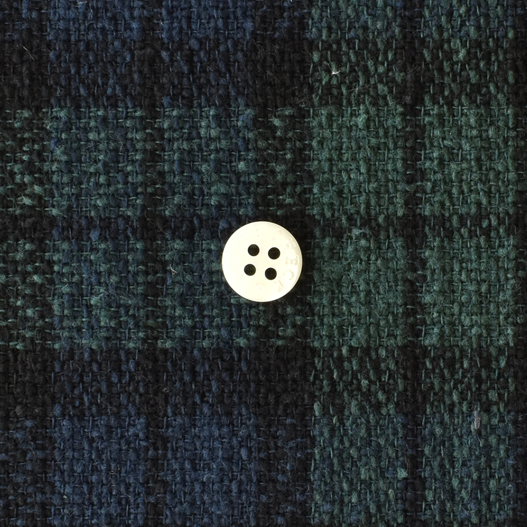 ツイード風コットンチェック　グリーン×ネイビー系