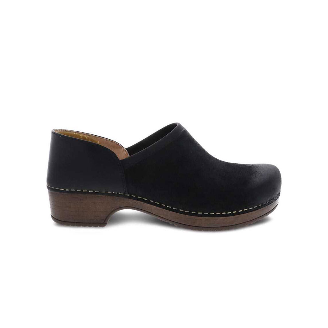 DANSKO BRENNA Black Burnished Suede　36