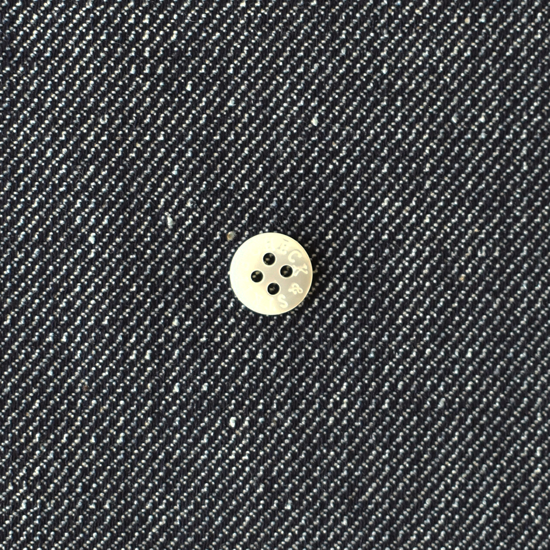 ちょっと幅広インディゴストレッチドビー　インディゴブルー