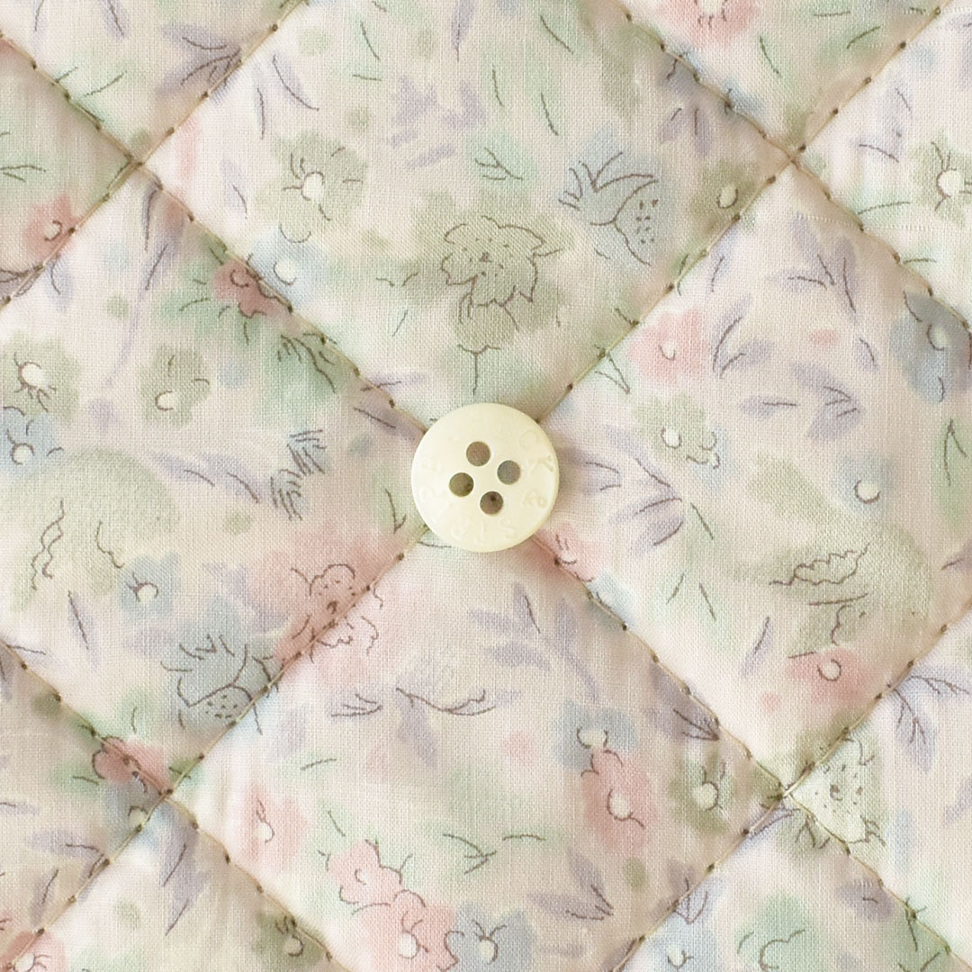 リバティプリントキルティング Birdsong　◎J25B(グレイッシュピンク系)