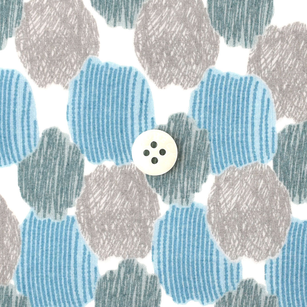 リバティプリントラミネート Jo Lee　◎J22B(ライトブルー・グレー・ブルーグリーン系)