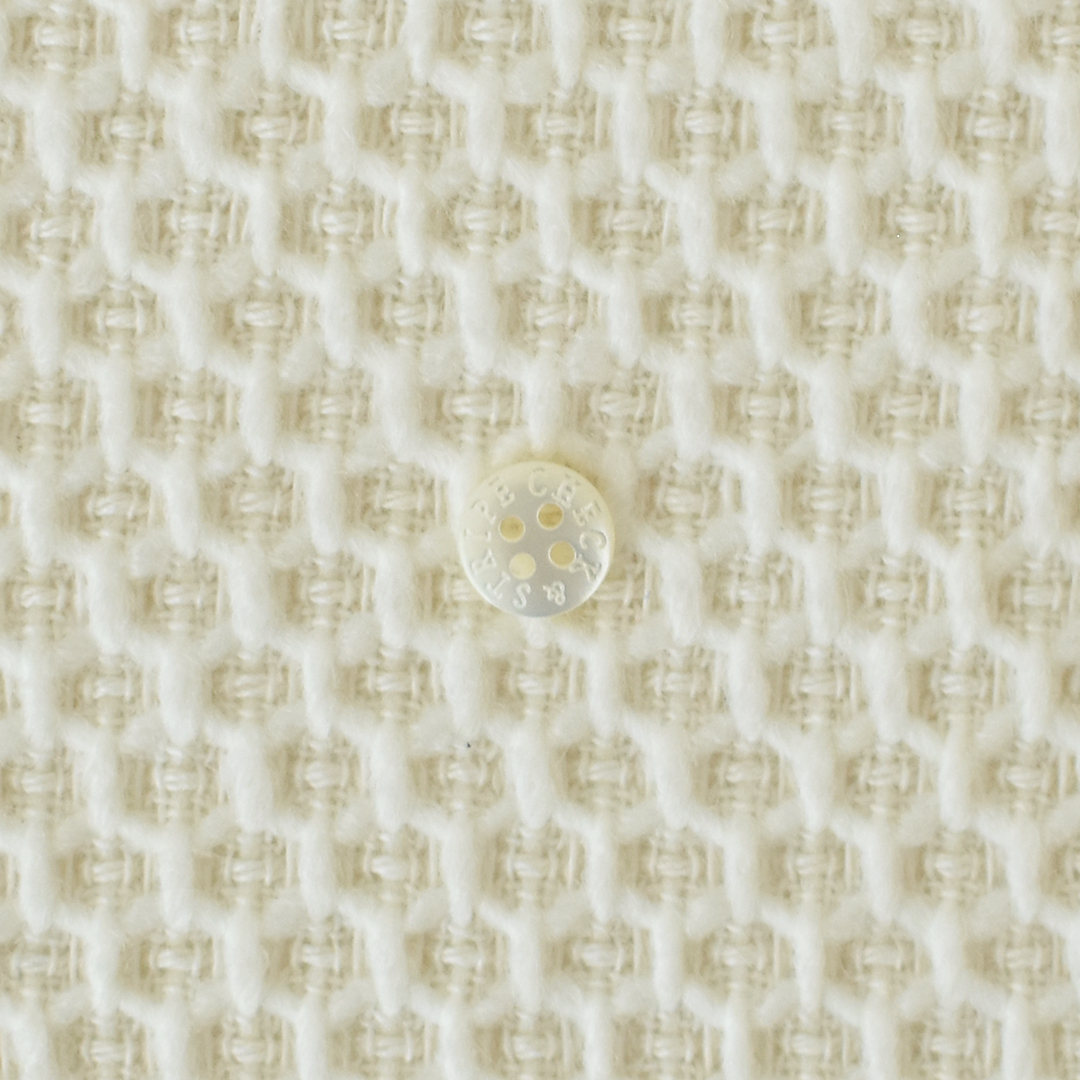 (特価)イタリア製 GIORICA 変わり織りのツイード　アイボリー