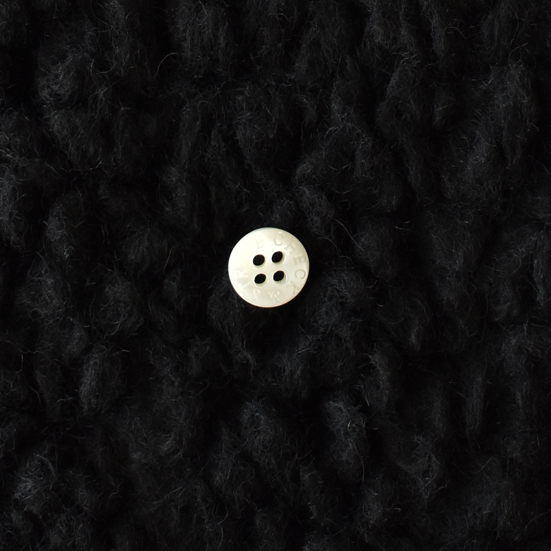 (特価)イタリア製幅広もこもこボア（レシピ付き）　ブラック