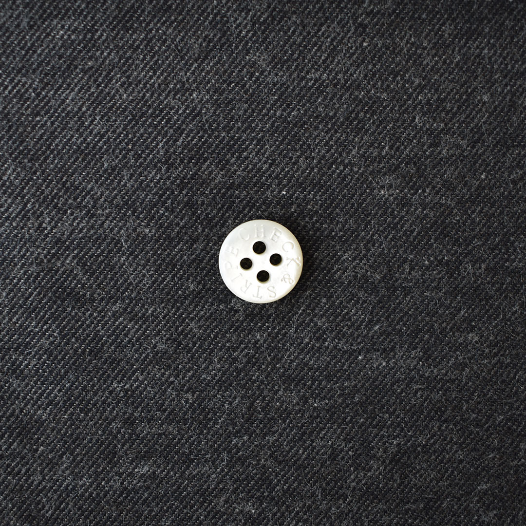 幅広ヤク混のコットンビエラ　チャコールグレー