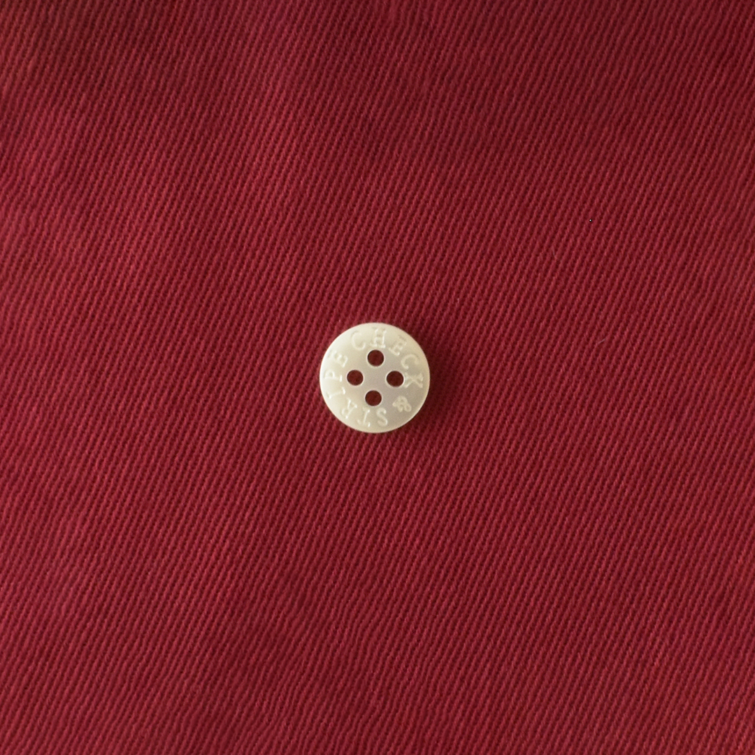 ちょっと幅広きれいめコットンストレッチツイル　レッド