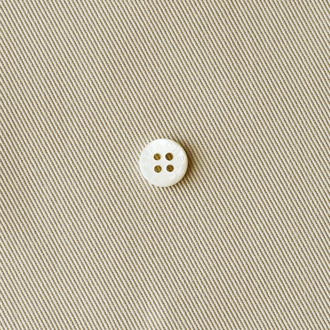 幅広スーピマコットンのチノクロス　ライトベージュ