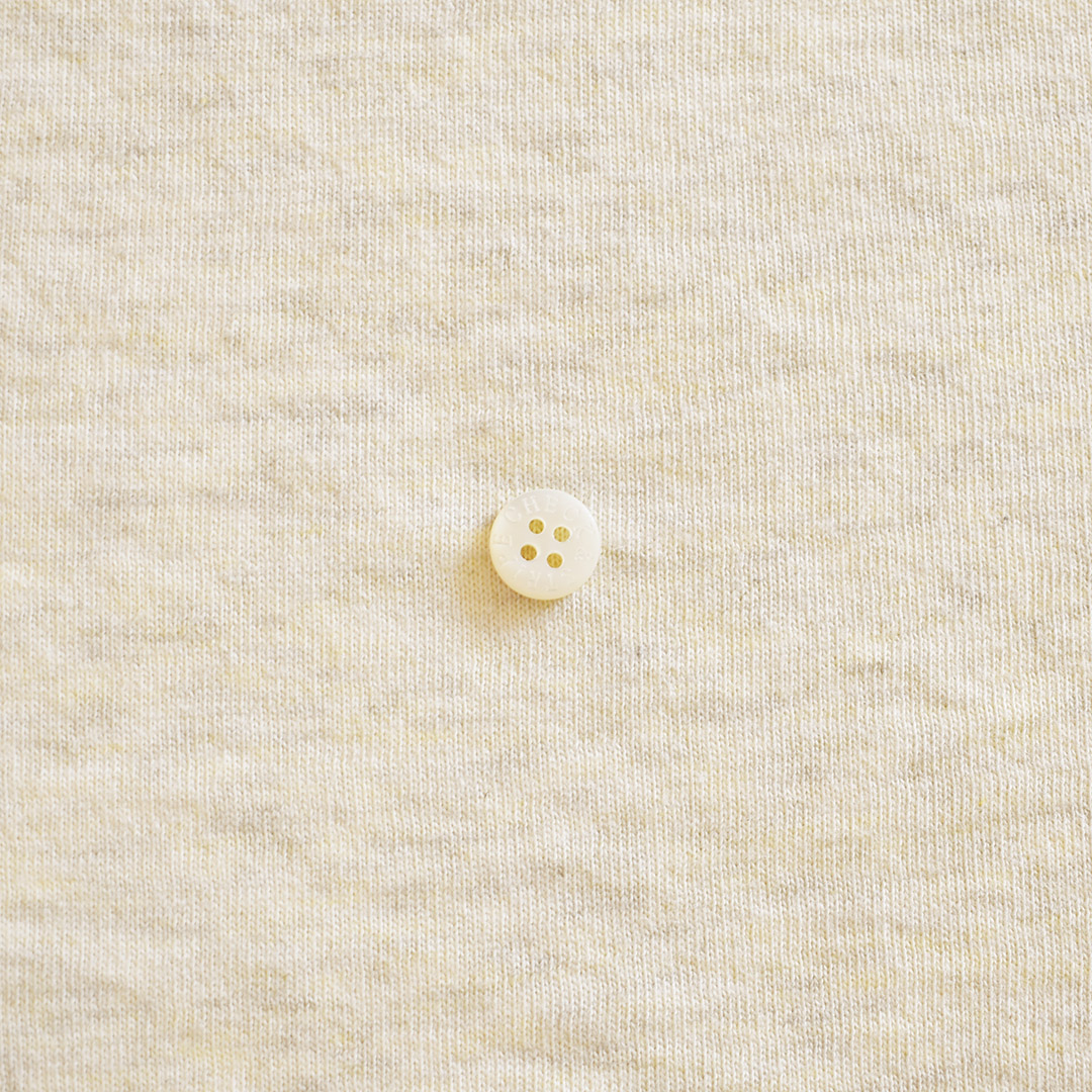 とても幅広のコットン接結ニット　杢オートミール